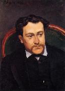 Frederic Bazille Portrait of Edouard Blau oil painting artist